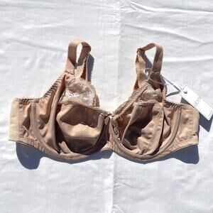 Elomi Morgan Full Figure Bra 38DD Sahara Beige Underwire EL4111